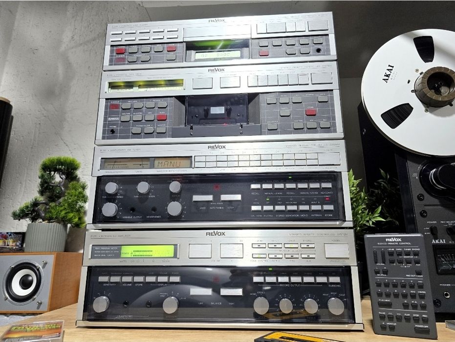 Linie audio REVOX ,seria B, deck, cd-player, amplificator, boxe tuner