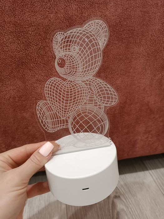 Ночник 3 D для сна мишка