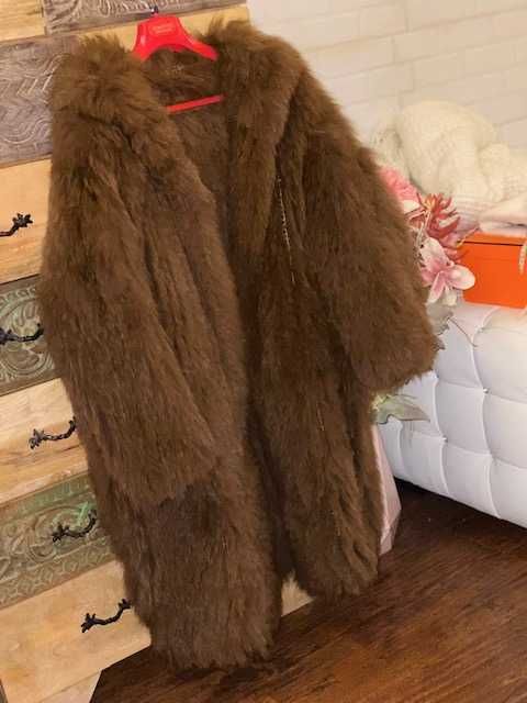 Палто 100% лисица*115см дължина