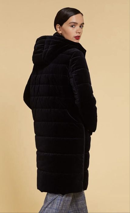 Яке с пух Massimo Dutti - кадифе