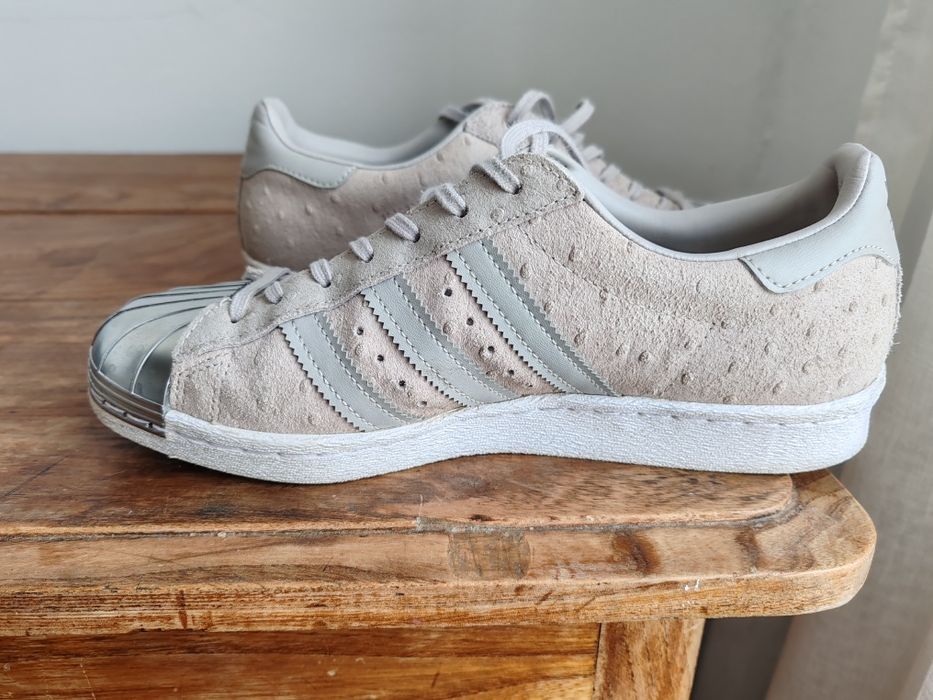 Adidas Superstar Metal Toe UK 6 – светлосиви кецове