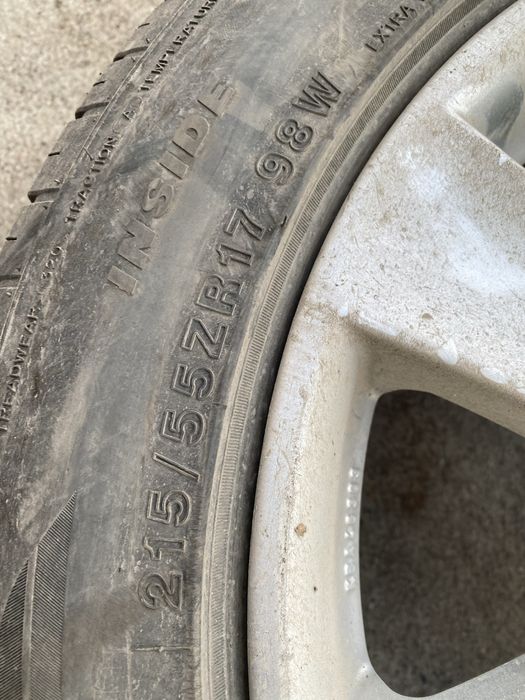 Продам диски с резиной на мерседес 17