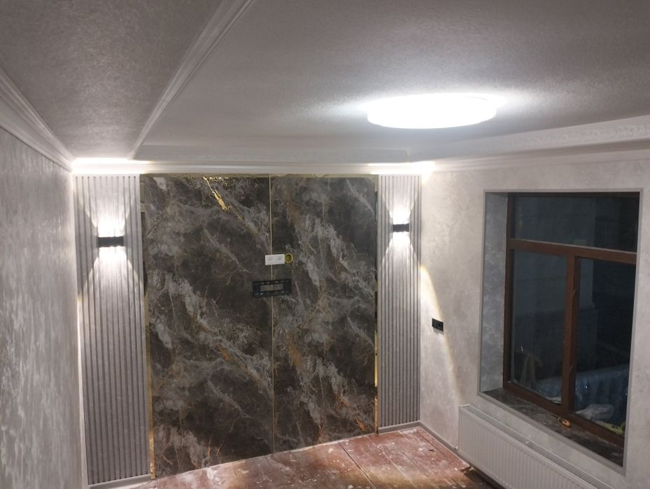 Malyar va pardozlash ishlari (Travertin, Otochento, Gipsokarton)