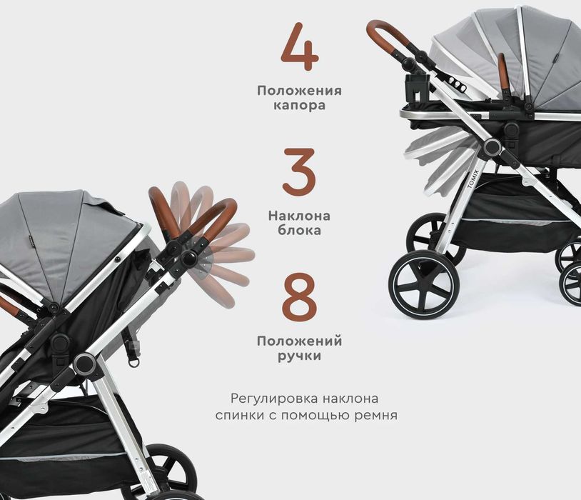 коляска TOMIX со всеми комплектующими