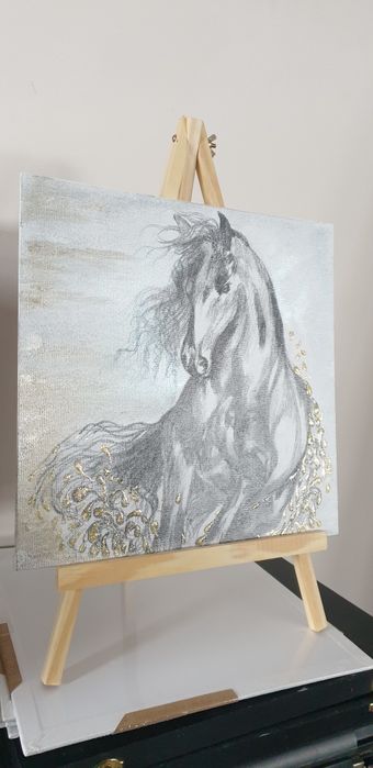 Tablou unic cu mini șevalet inclus