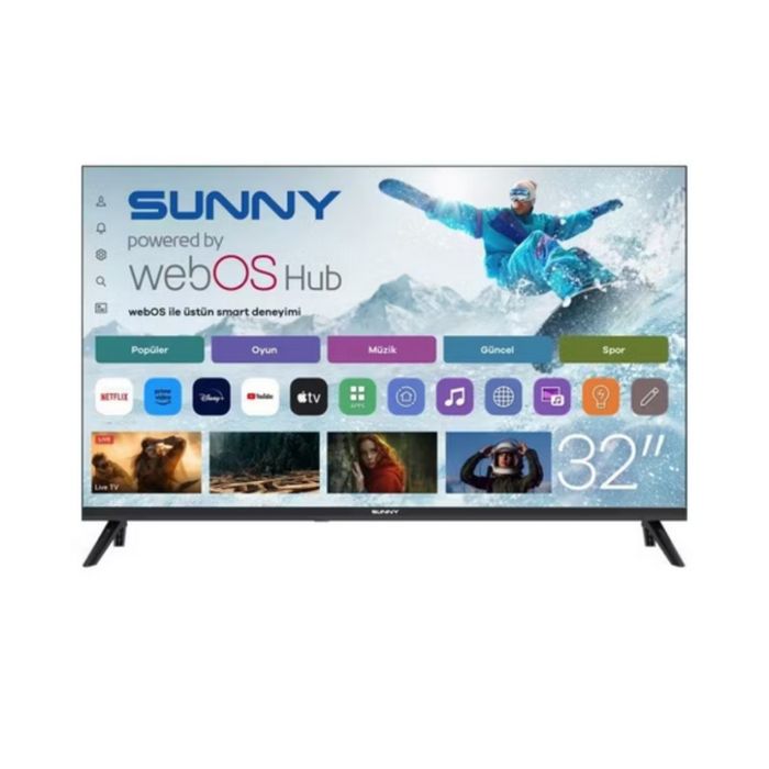 Телевизор Sunny SN32HMLN-W02S – 32" LED Smart TV с WebOS, Wi-Fi и DVB-