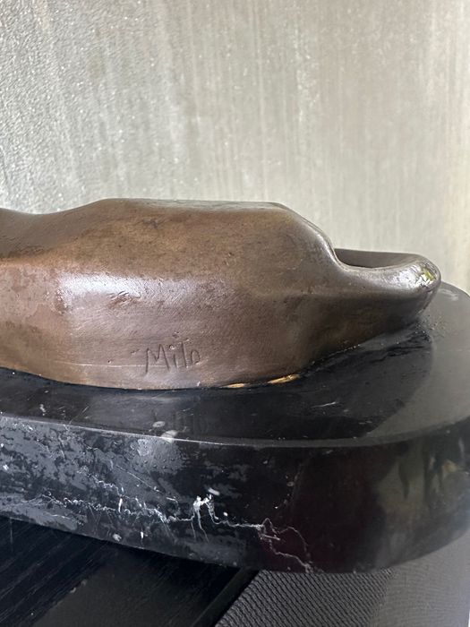 Бронзова скулптура „Пантера“ – Milo, Арт Деко, мраморна основа