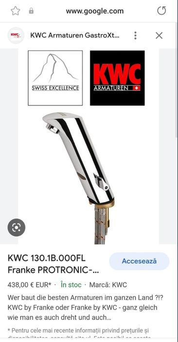 Baterie  Franke Aqua 130