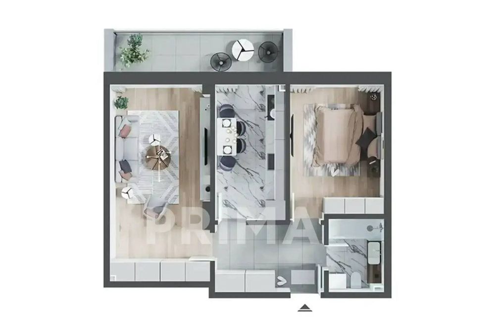 Apartament nou cu 2 camere si Bucatarie Inchisa - PRIMA Arena