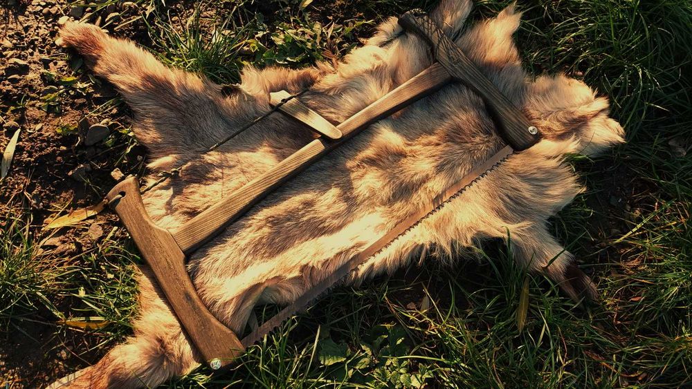 Fierastrau pliabil bushcraft, camping, lemn frasin