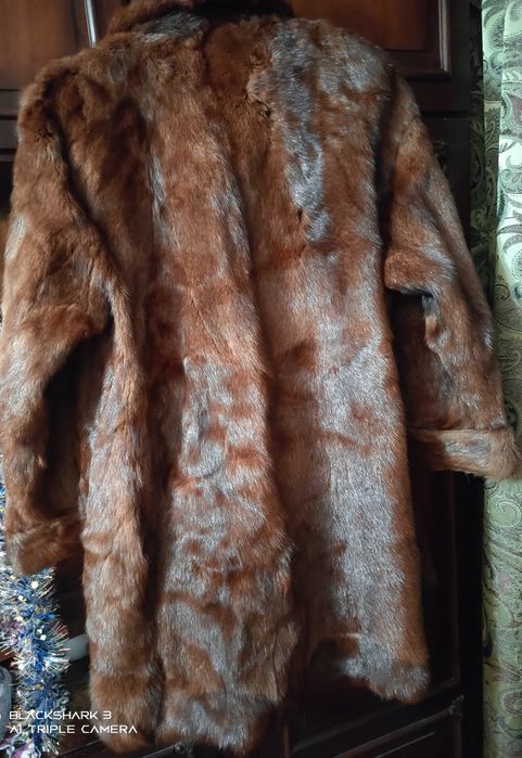 Шуба натуральная,мех норка р 52