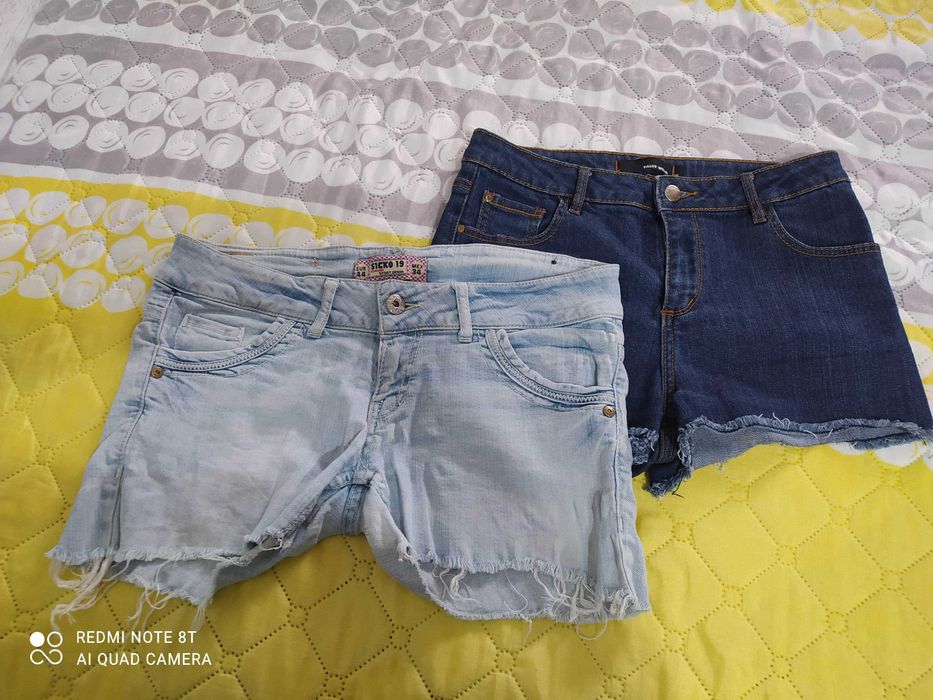 Къси дънкови панталонки р-р 38 Tally Weijl дамски