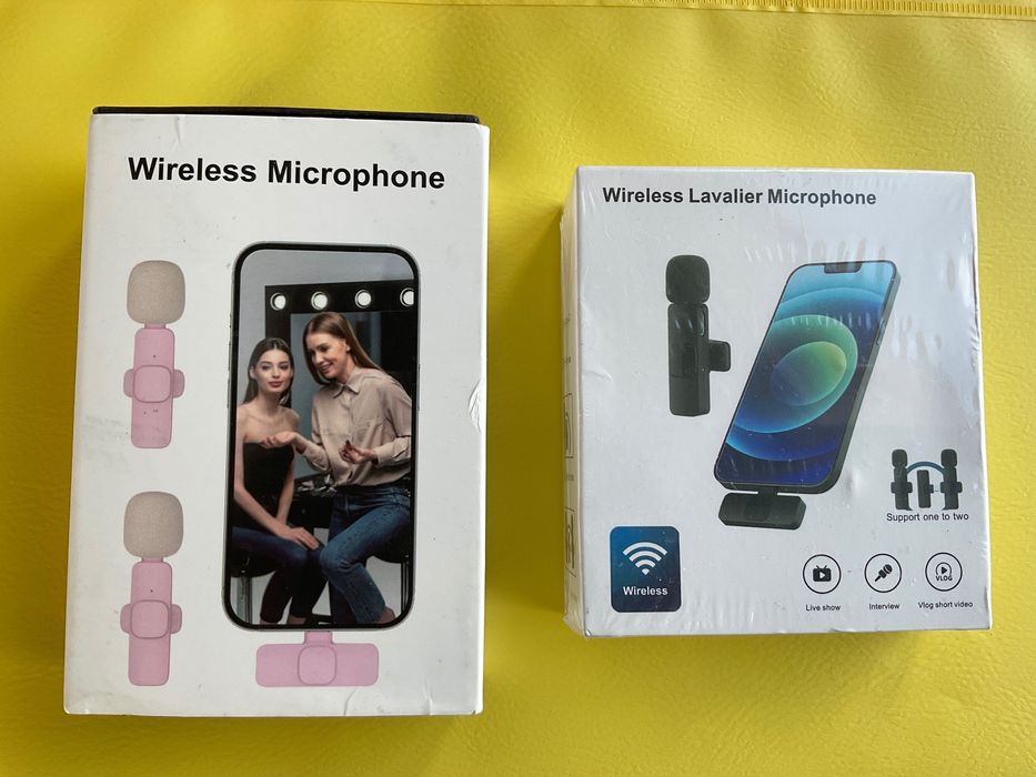 Безжичен петличен микрофон K60, шумопотискащ запис .