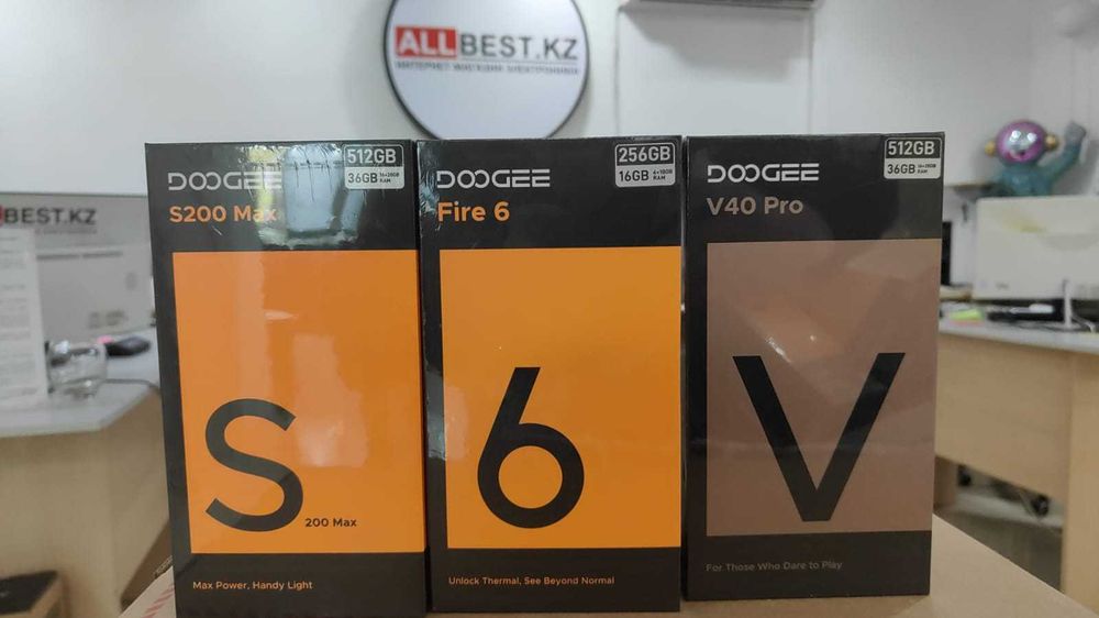 Ударопрочные смартфоны-DOOGEE S200/S200MAX/S200VIP/Fire6/V40PRO