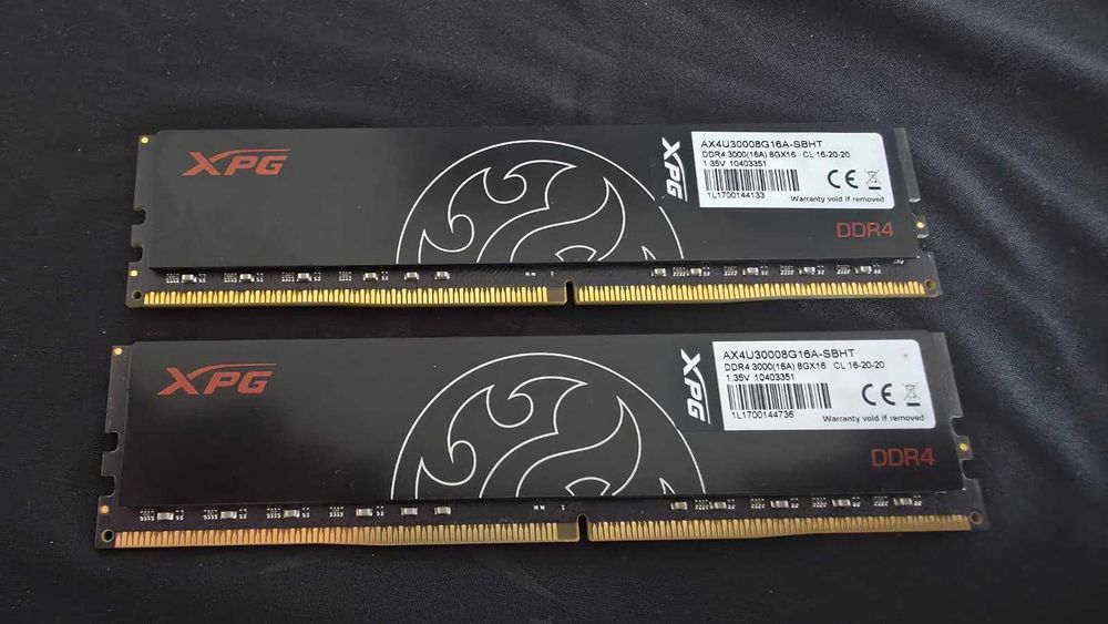 Memorie Ram ADATA XPG, 16GB(2x8GB) DDR4, 3000MHz CL16, Dual channel