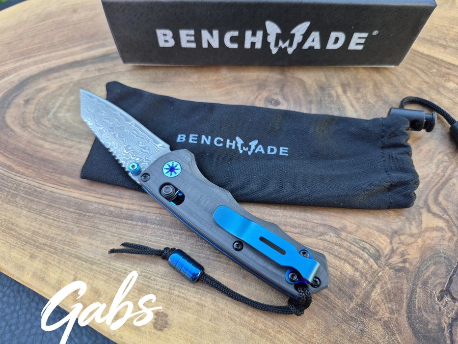 Сгъваем нож Benchmade Full Immunity 290-241 Gold Class,CPM Damaskus,Carbon