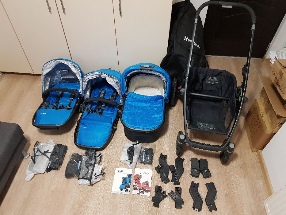 Vand carucior modular Uppababy Vista pentru unul sau doi copii 3 in 1 Bucuresti Sectorul 2 OLX.ro