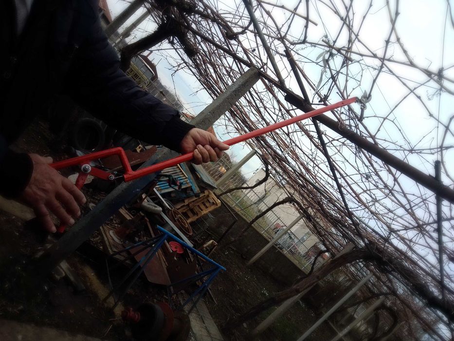 Удължена лозарска ножица и щипка