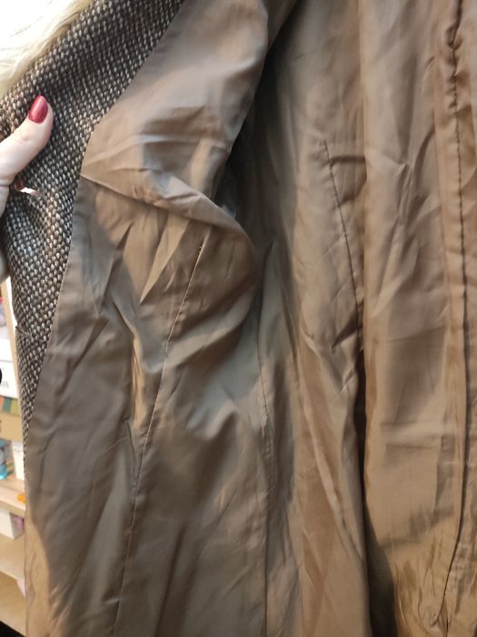 Ново палто H&M р 38 букле и червено палто  Zara  S