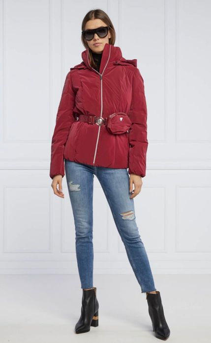 Дамско непромокаемо яке Guess Bella - бордо и маслинено