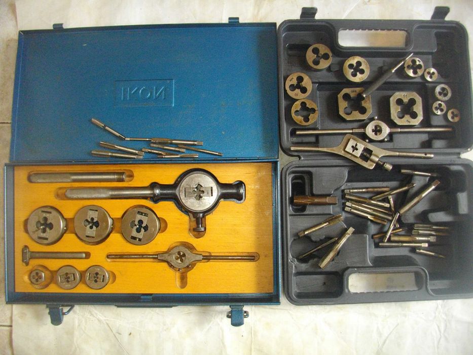 Немски Комплект Метчици Плашки За Резби IKON 30 бр/38бр Старо Качество