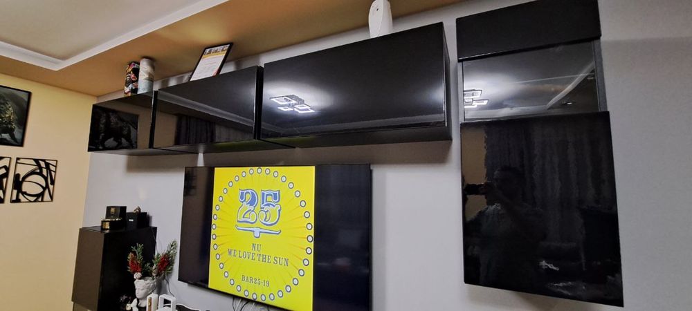 Холна секция в черен цвят