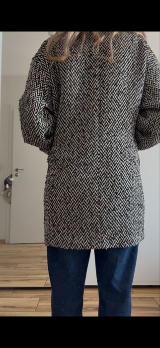 Вълнено Палто Mango xs овърсайз