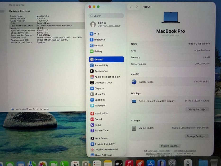 MacBook Pro 14" M4 MAX 14-CPU, 32-GPU, 36GB RAM, 1TB SSD В ГАРАНЦИЯ