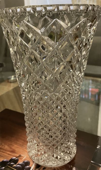 Vază cristal masiv, impecabilă