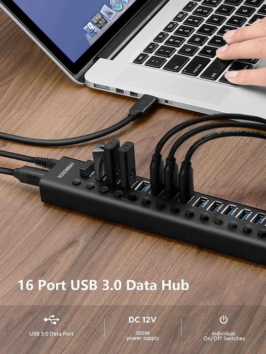 Продам USB-хаб  Rosonway 16 портов USB 3.0