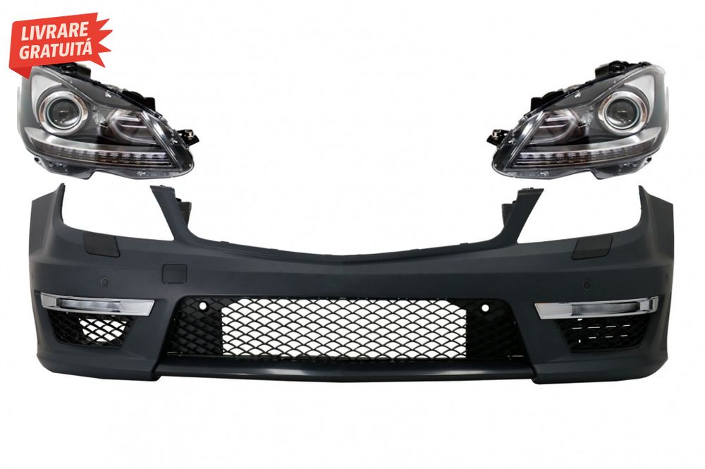 Bara Fata cu Faruri Bi-Xenon Mercedes C-Class W204 Facelift (2012-2014