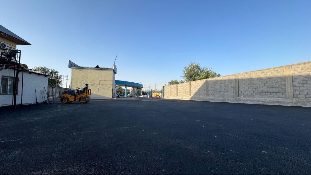 Укладка асфальта  Асфальтирование