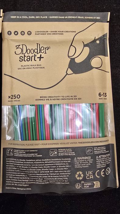 Set 250 filamente 3Doodler start+