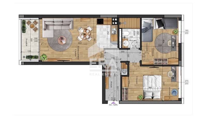 Продава се Двустаен апартамент в Варна, Възраждане 2 - 90 кв.м за 1043 €/кв.м - Снимка #8