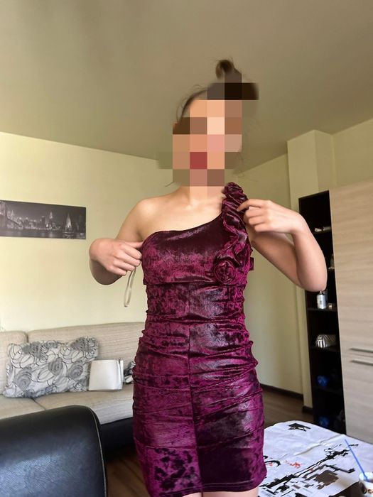 Мини рокля с розички