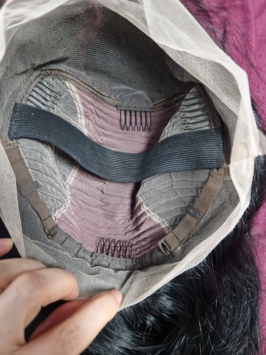 Peruca par natural 100% uman bruneta cupa M mica NOUA