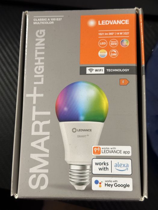 Bec LEDVANCE SMART+ WiFi Classic A100 E27 Multicolor