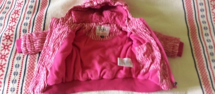 Зимно, топло яке, с подплата каракул, за бебе 3-6 месеца