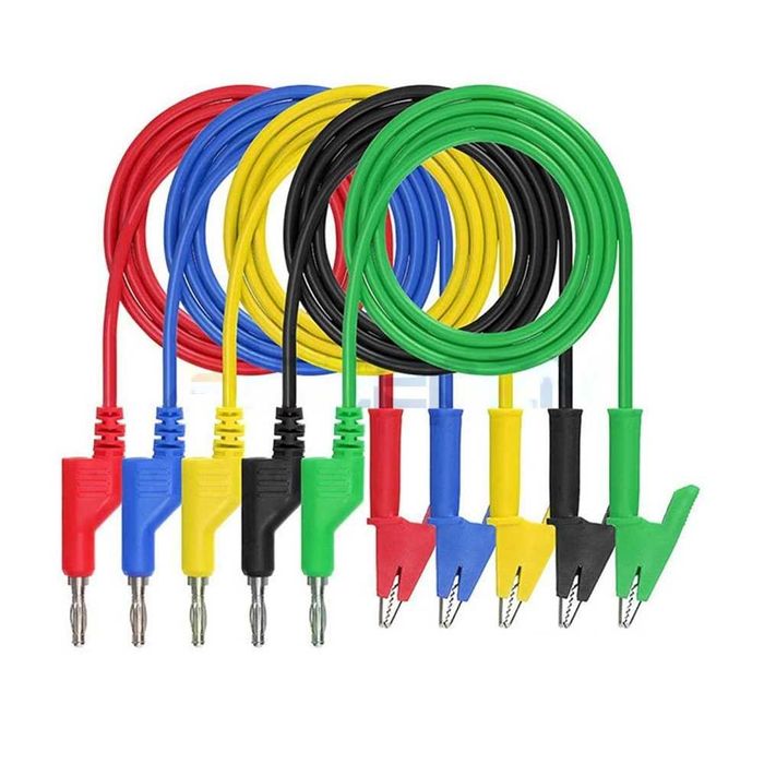 Set cabluri de testare mufa banana 4mm clesti crocodil multimetru