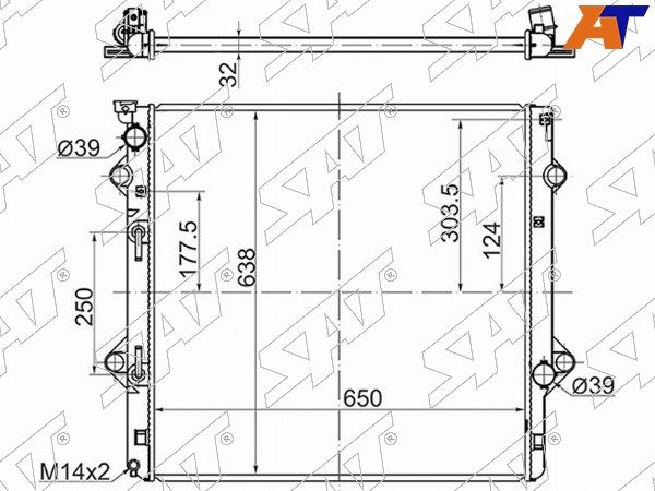 Радиатор Lexus Gx 460