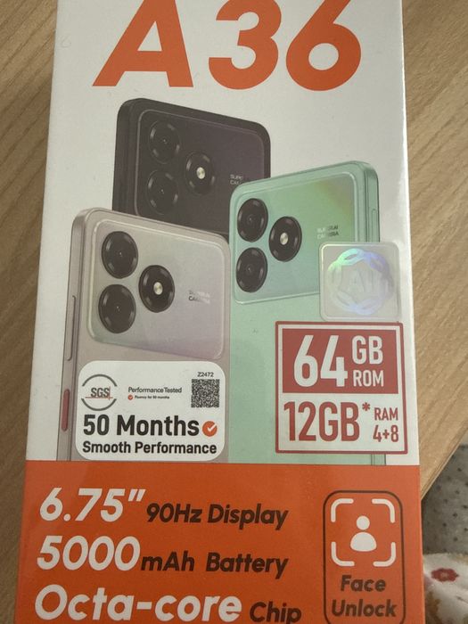 Продам телефон новый А 36