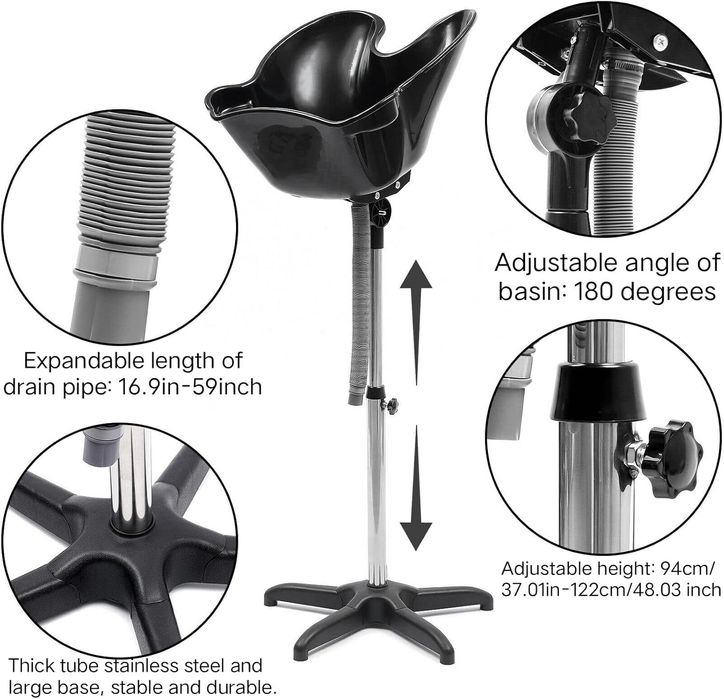 Scafa Coafor Frizerie -inaltime,inclinare ajustabile-16l