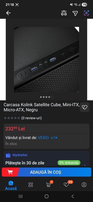 Carcasa Mini PC  pentru placi Mini -ITX si Micro ITx