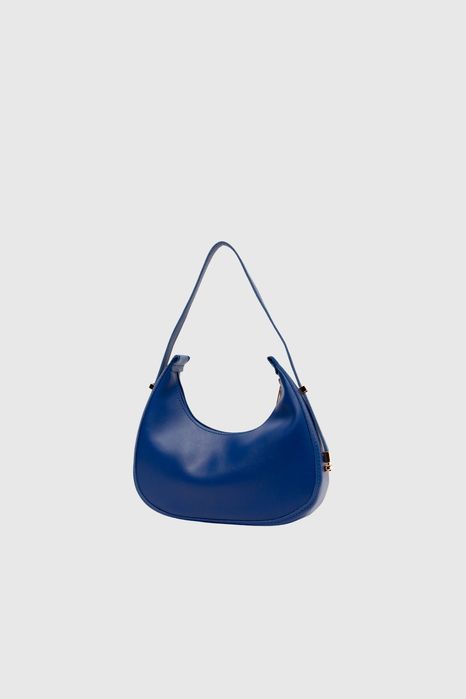 НОВО! ЛИКВИДАЦИЯ! Дамска чанта Хобо с несесер в тъмно синьо