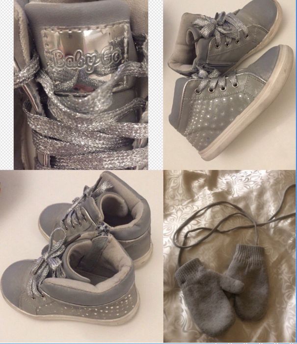 Ботинки-кеды  высокие, детские