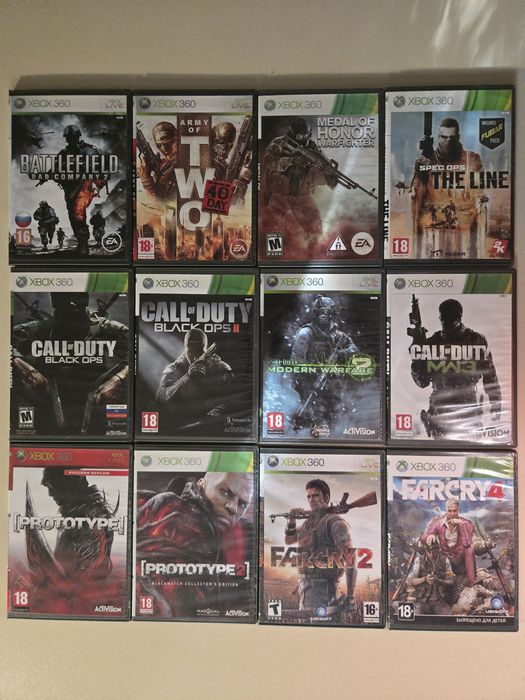 Диски на Xbox 360