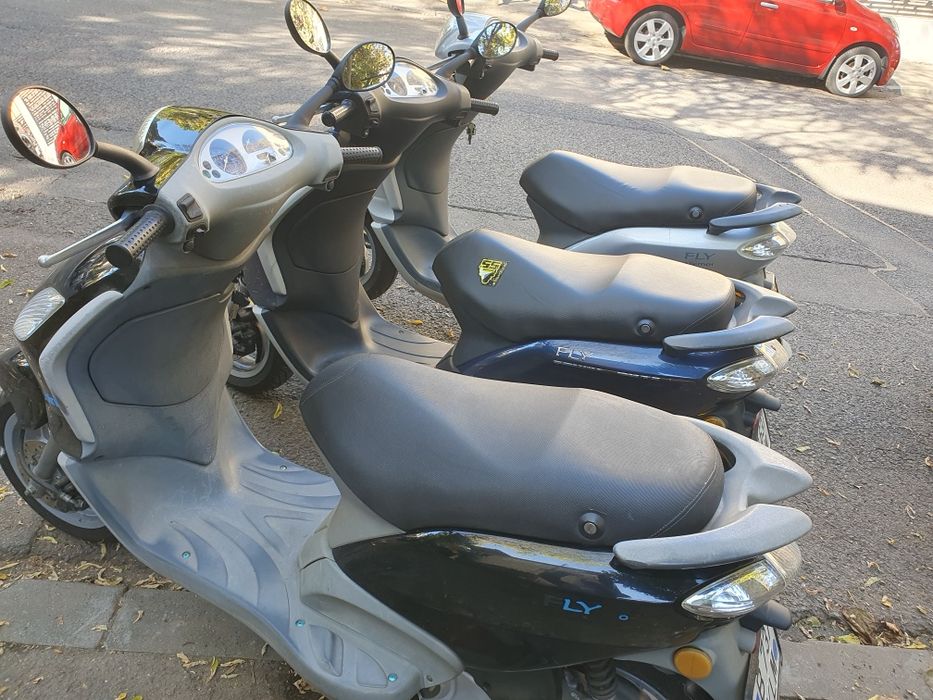 Pachet 3 scutere Piaggio Fly 50/125/150cmc4t, cu carte RAR,ITP,fiscal