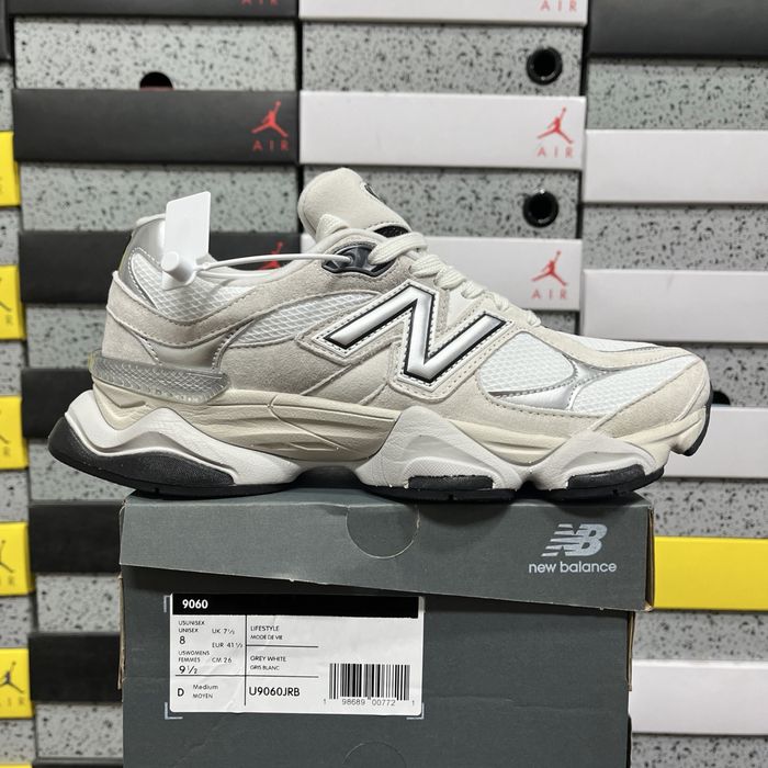 New Balance 9060 White Black Metallic Silver U9060JRB
