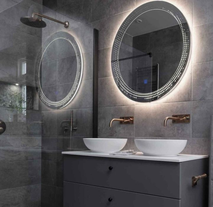 Oglindă rotundă superbă nou-nouța