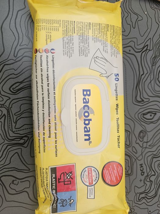 Bacoban Нано кърпи (50 бр) - 10 ДНИ защита / Без алкохол